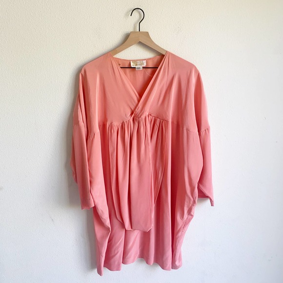 Laise Adzer Tops - Laise Adzer Vintage Lagenlook Silk Tunic
